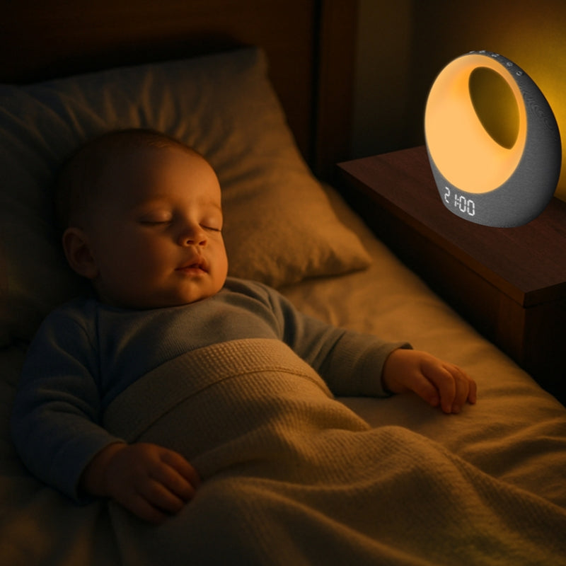Smart Cry Detection + Instant Comforting Audio  The moment your baby whimpers, it auto-plays white noise, a heartbeat sound, or a gentle lullaby. I tested it myself — my baby often calms down within seconds and drifts back to sleep.