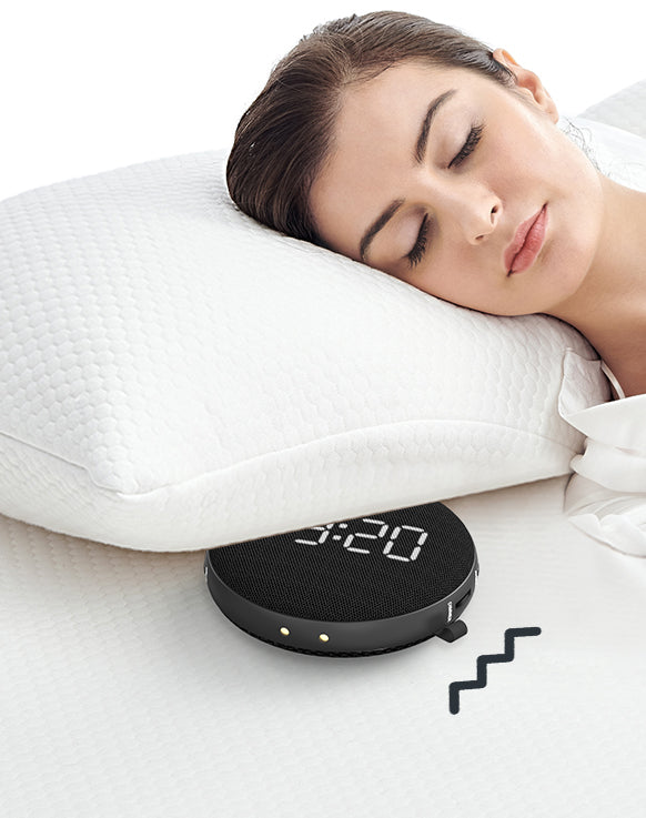 Gianna x Reacher GX alarm clock under the pillow for a powerful vibrating wake-up experience

